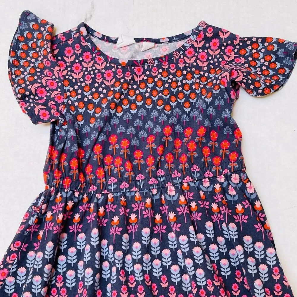 Gap Floral Dress‎ Cotton Girls Dress XS 4 5 Cottagecore Vacation Party Vacation